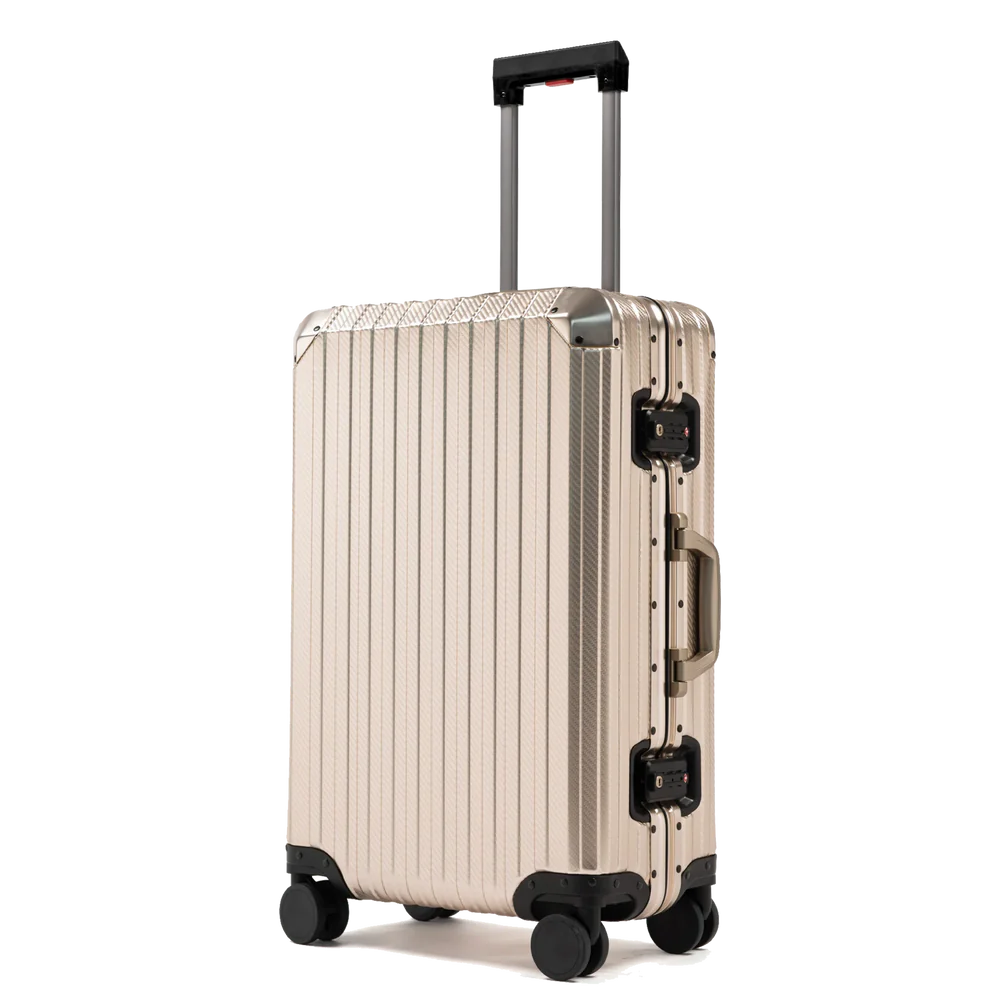 MONDO® ALUMINUM SUITCASE CHAMPAGNE