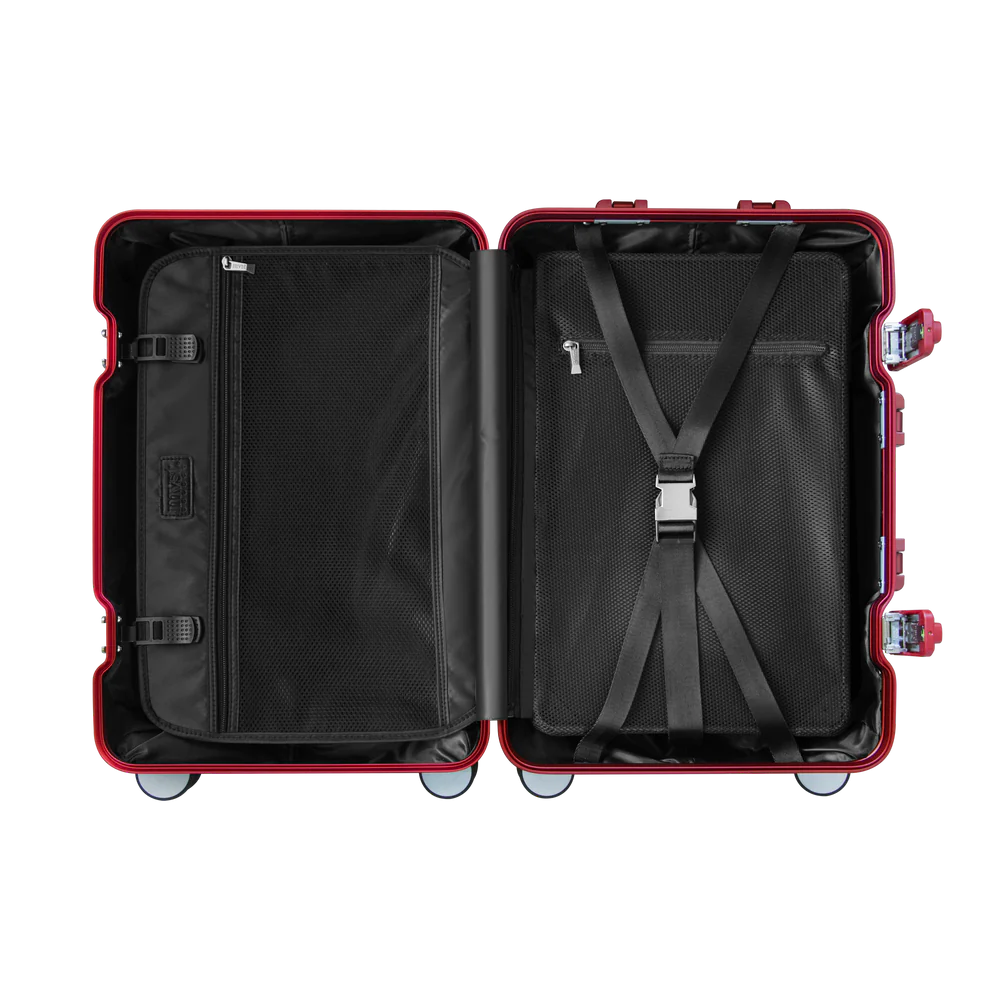 MONDO® ALUMINUM SUITCASE RED